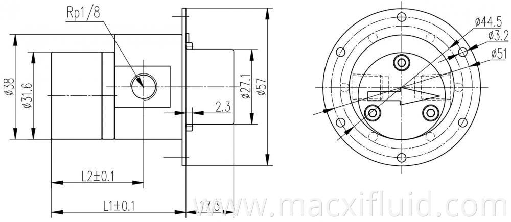 57 Micro Gear Pump Head